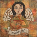 3065-Angel with harp